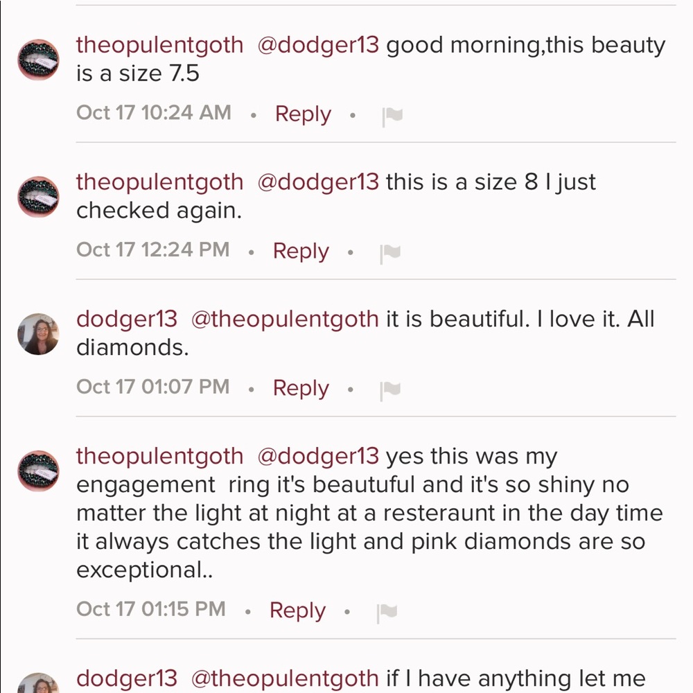 SHE LIED! Pink Diamond Ring SHE BLOCKED ME - Picture 5 of 8